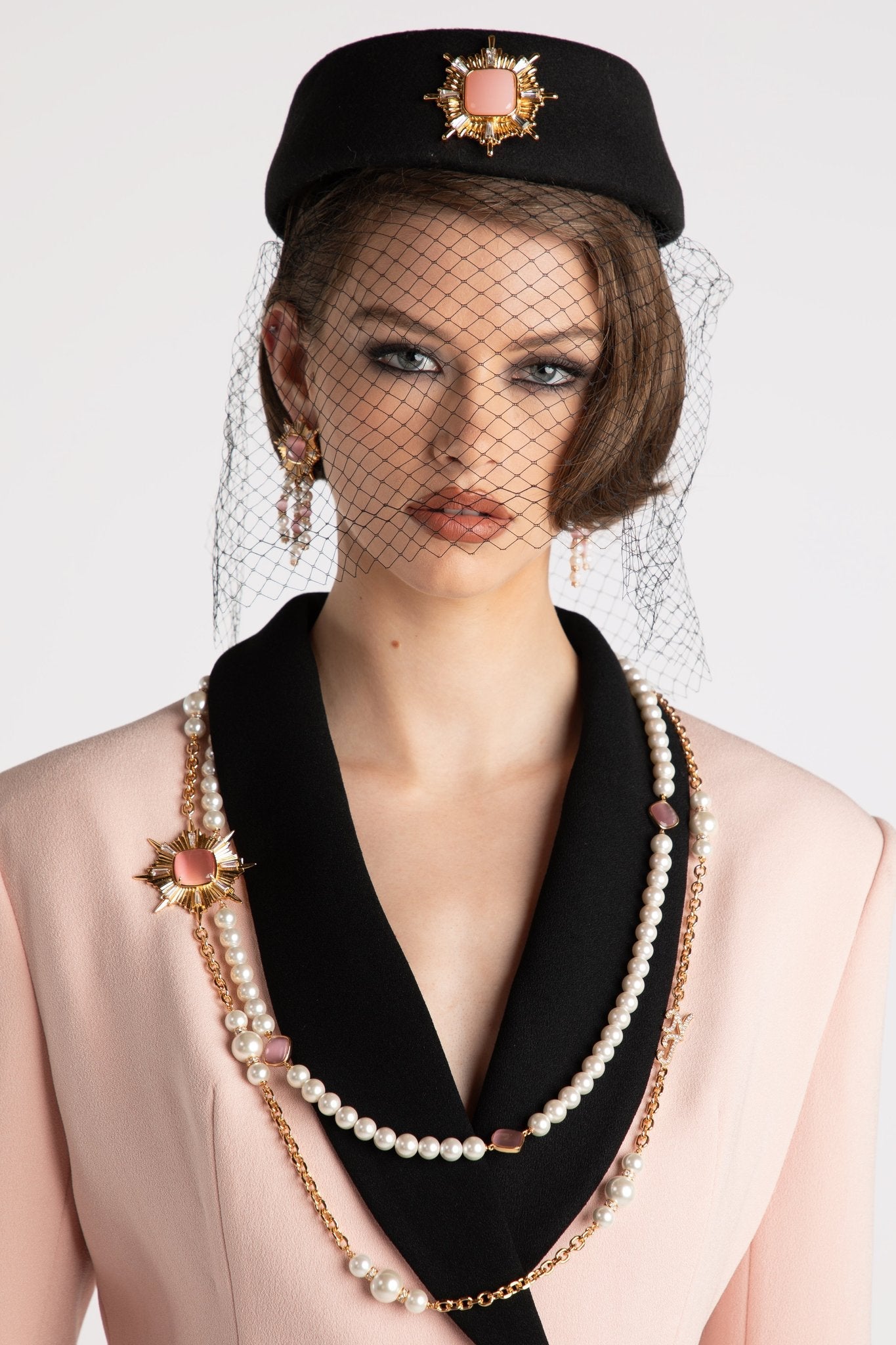 Anika Pearl Necklace (Pink) (Final Sale)