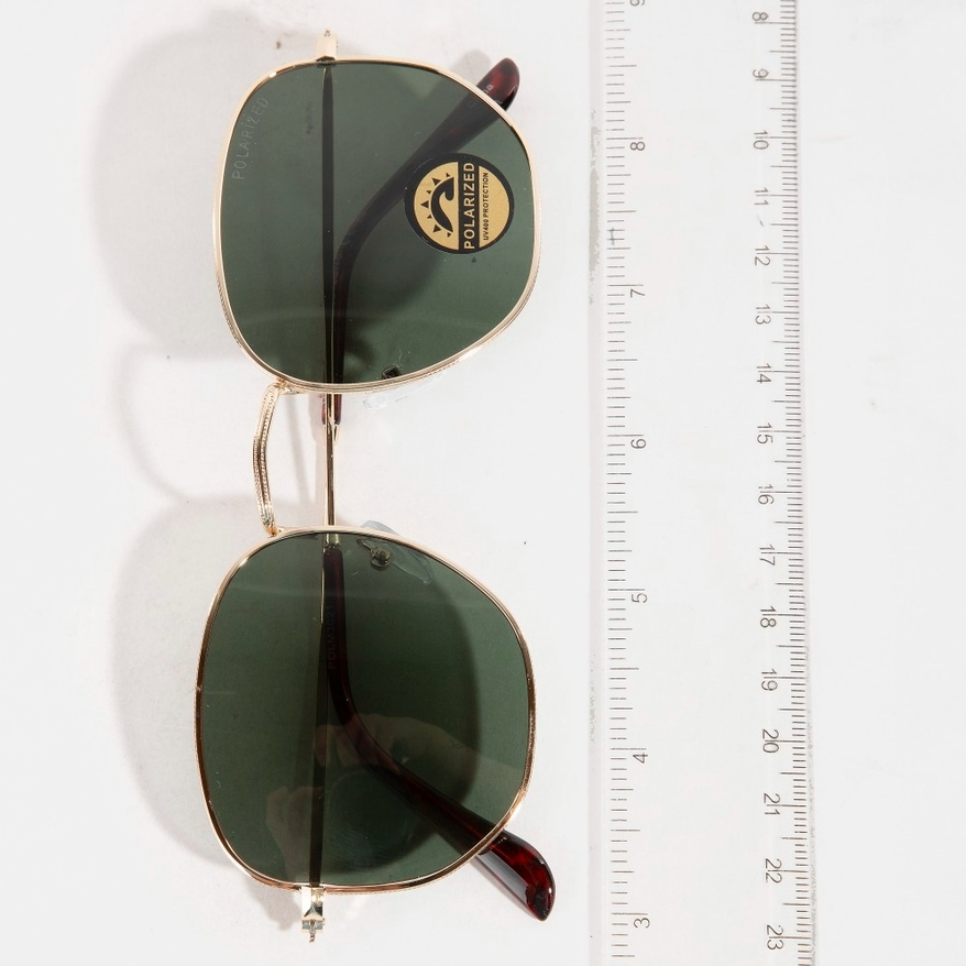 Aurora Polarized Metallic Frame Aviator Sunglasses