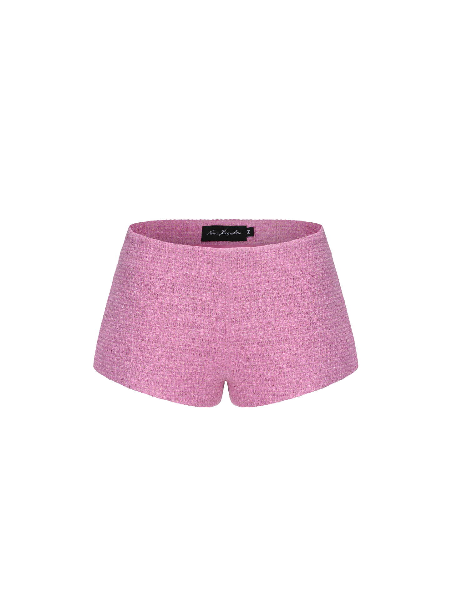 Annabella Textured Pink Woven Shorts