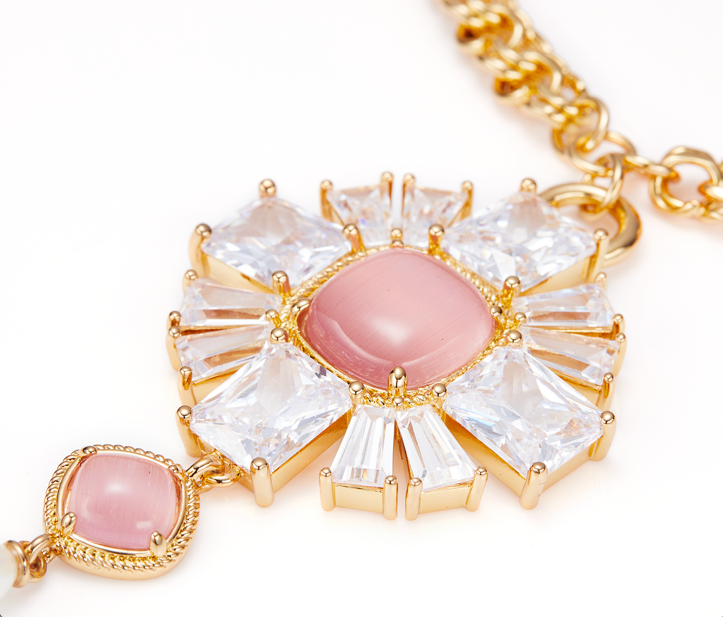 Cassandra Double Layer Pendant Necklace (Final Sale)