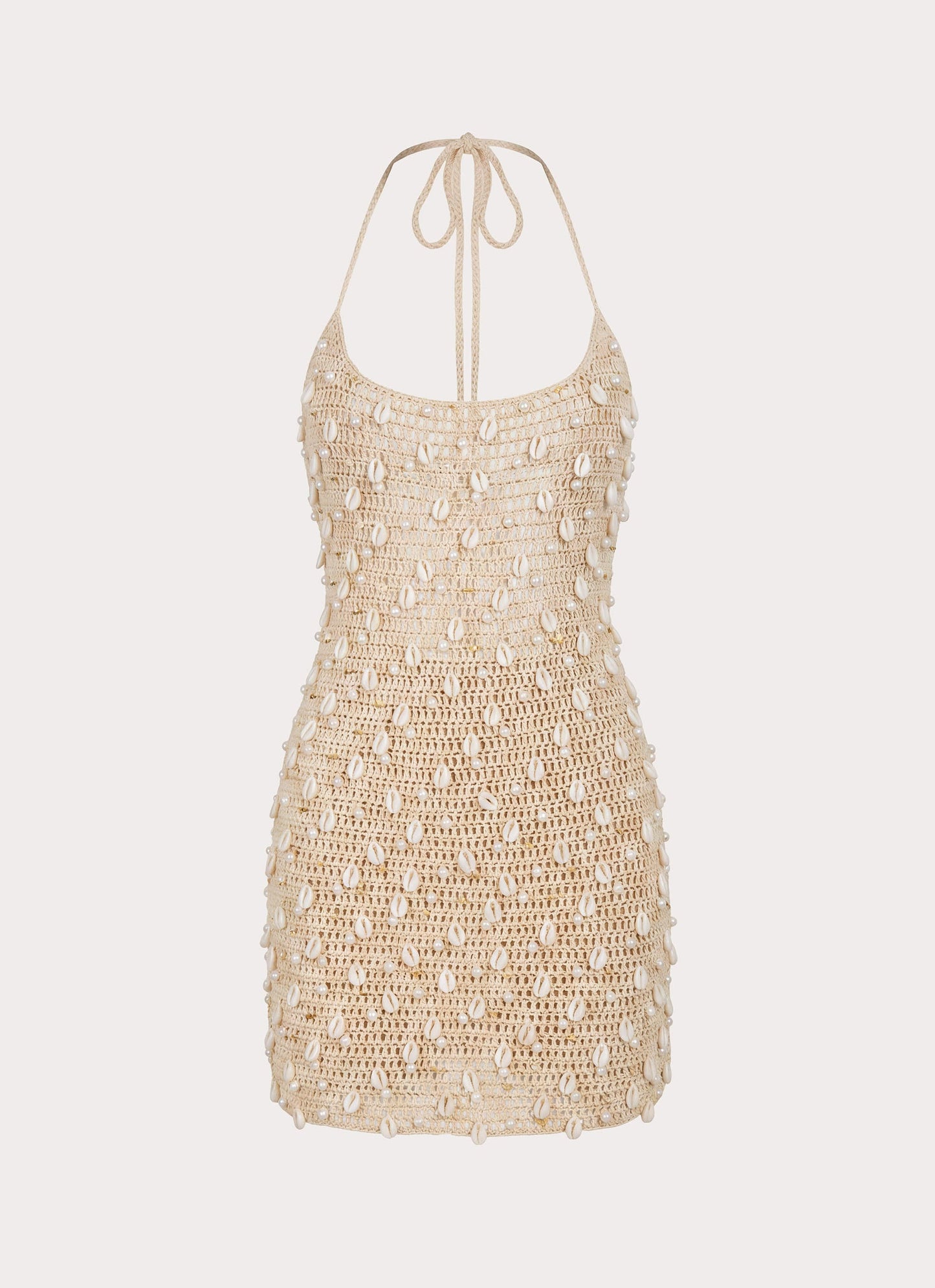 Sylvara Crochet Mini Dress - Ivory