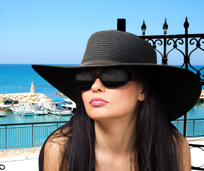 Flat Crown Gaucho Hat with Chin Strap - Sun 'N' Sand Hat Bolero Hat Sun N Sand Hats