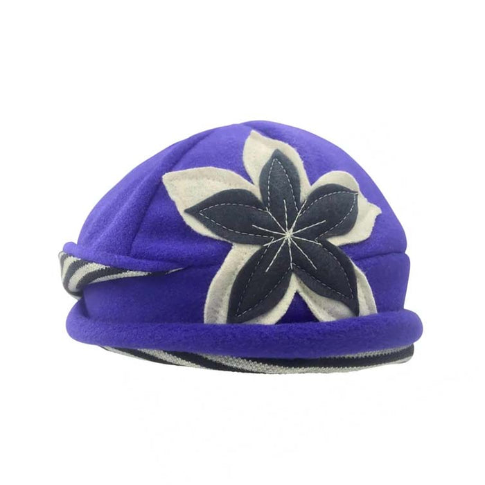 Petite Fleece Beanie Hat for Small Heads - Flipside Hats for Healing Beanie Flipside Hats 106-020C Purple