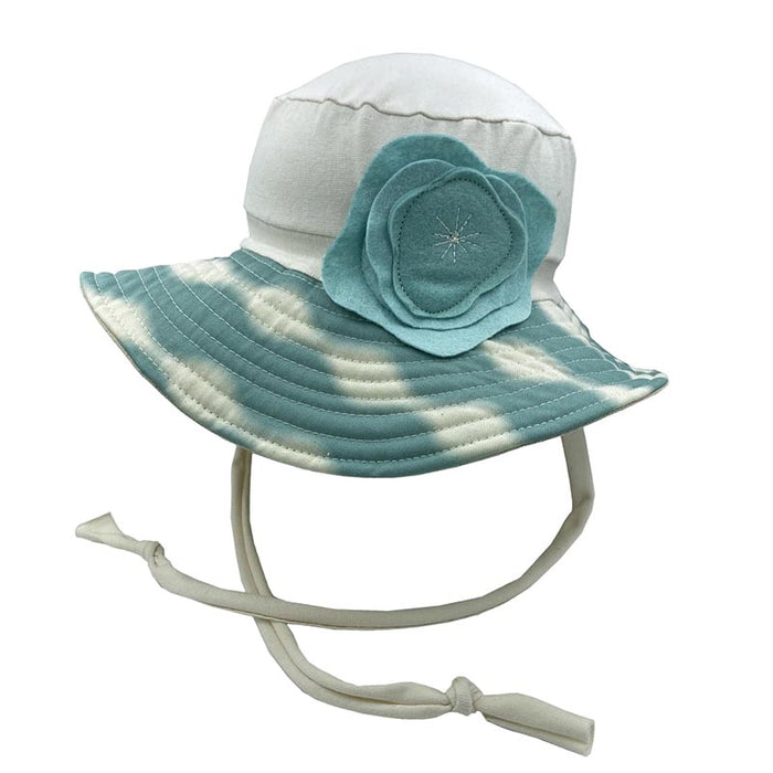 Petite Organic Cotton Stretch Fit Sun Hat with Dyed Brim - Flipside Hats Wide Brim Hat Flipside Hats