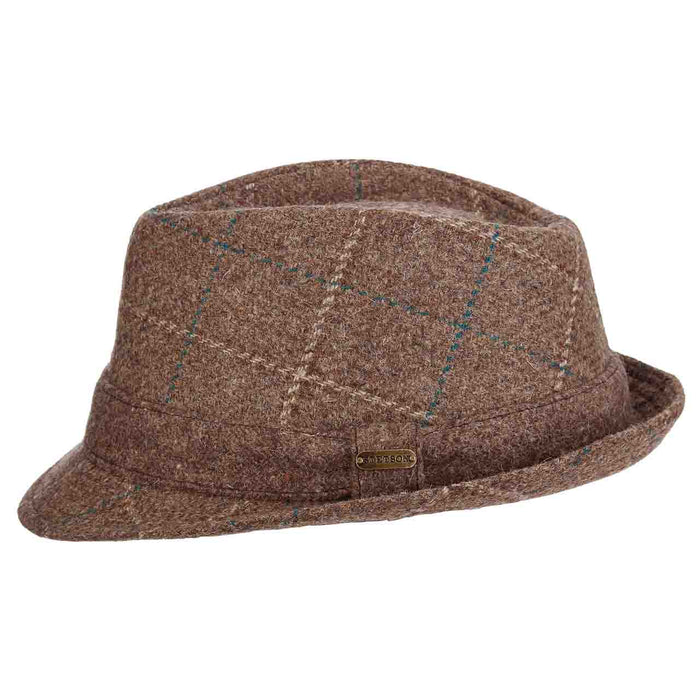 Plaid Italian Wool Fedora Hat - Stetson Hats Fedora Hat Stetson Hats