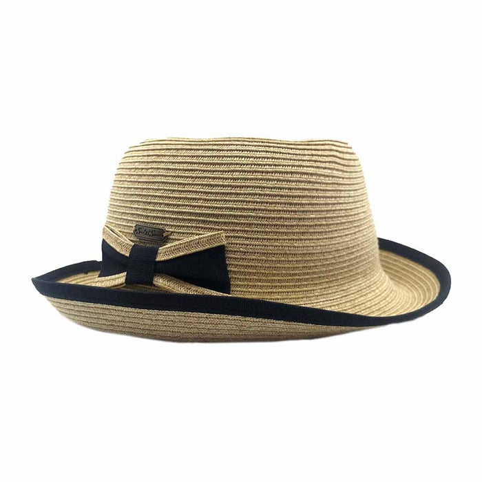 Summer Cloche Hat with Ribbon Bow - Sun 'N' Sand Hat Cloche Sun N Sand Hats