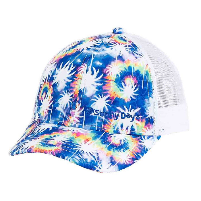 Tie Dye Fireworks Trucker's Cap for Small Heads - Sunny Dayz Hat Cap Sun N Sand Hats HK410 Blue Small (54 cm)