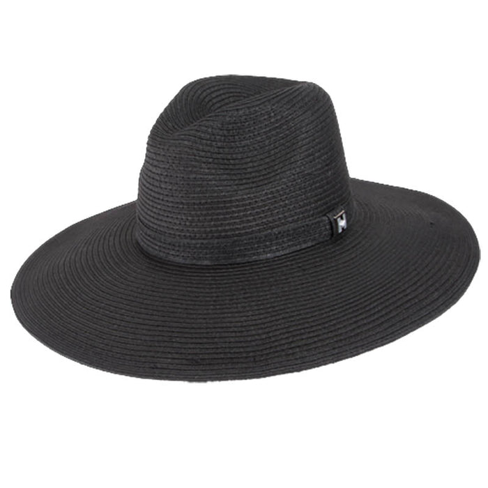 Wide Brim Black Safari Beach Hat - Peter Grimm Headwear Safari Hat Peter Grimm PGR1627 Black L/XL (60 cm)