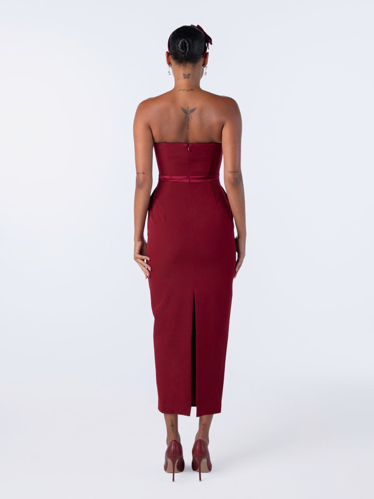 Demi Bow Dress (Red) (Final Sale)