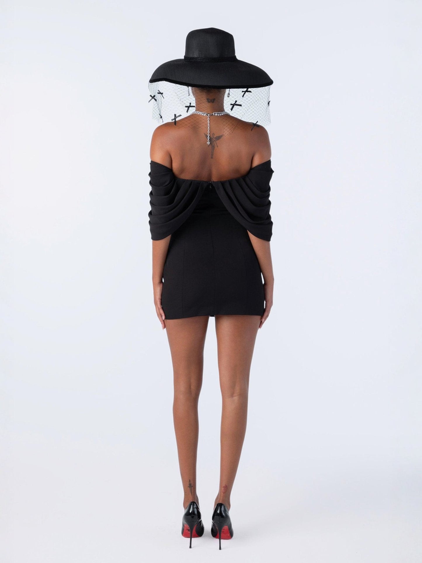 Kate Bow Dress (Black)