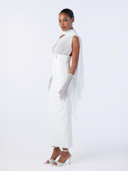 Camella Dress (White) (Final Sale)