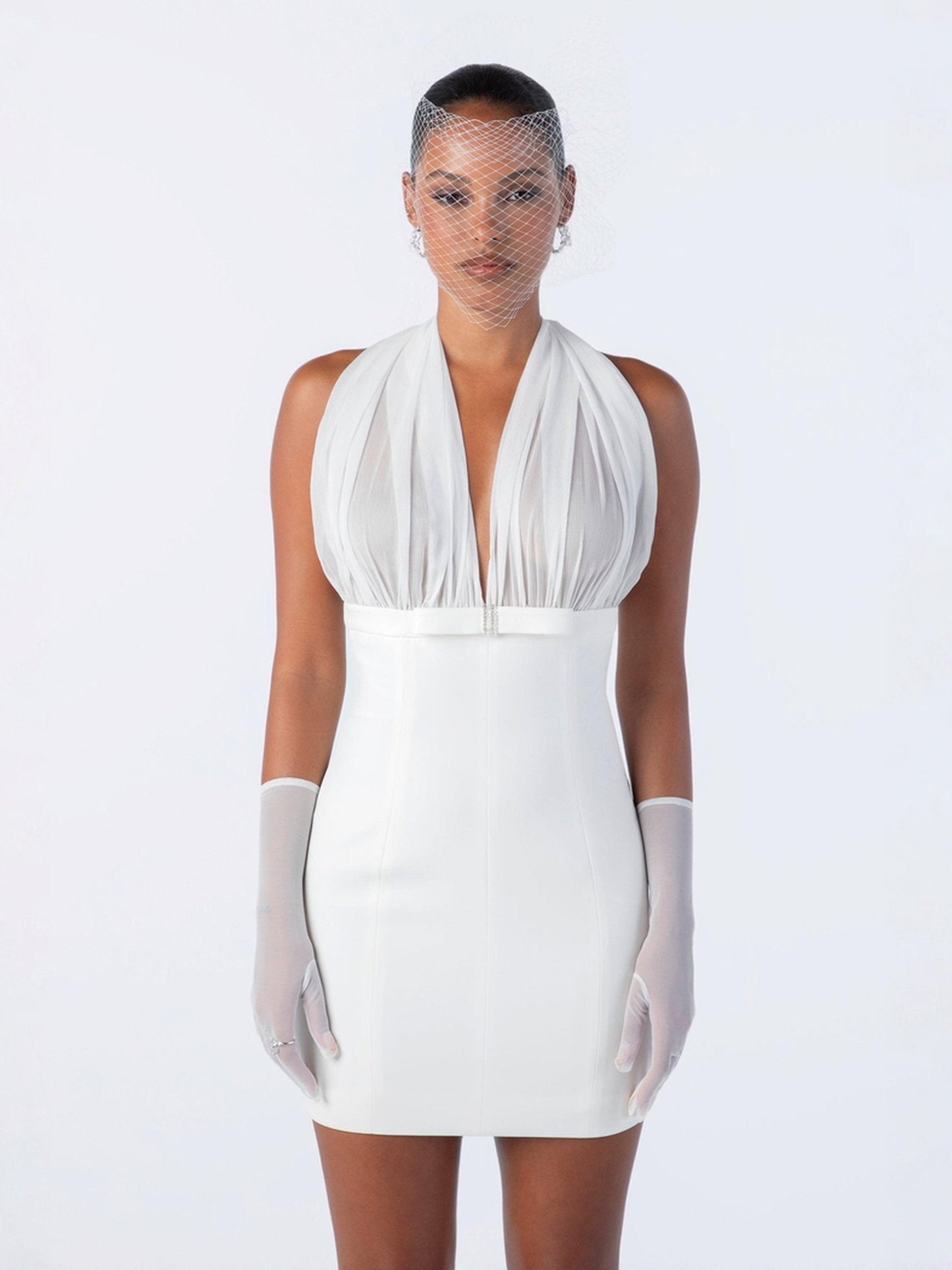 Melinda Dress (White) (Final Sale)