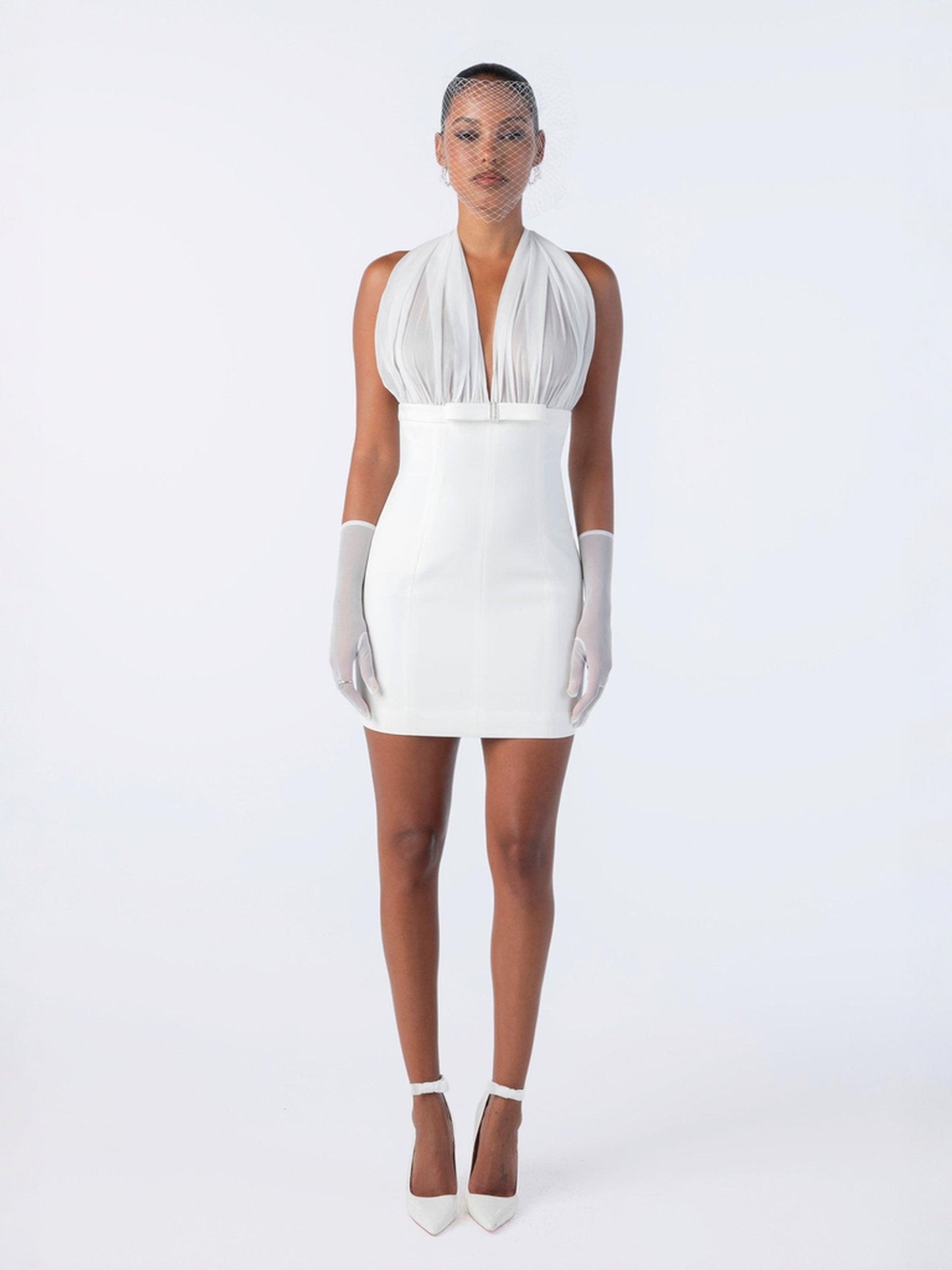 Melinda Dress (White) (Final Sale)