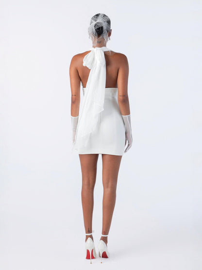 Melinda Dress (White) (Final Sale)
