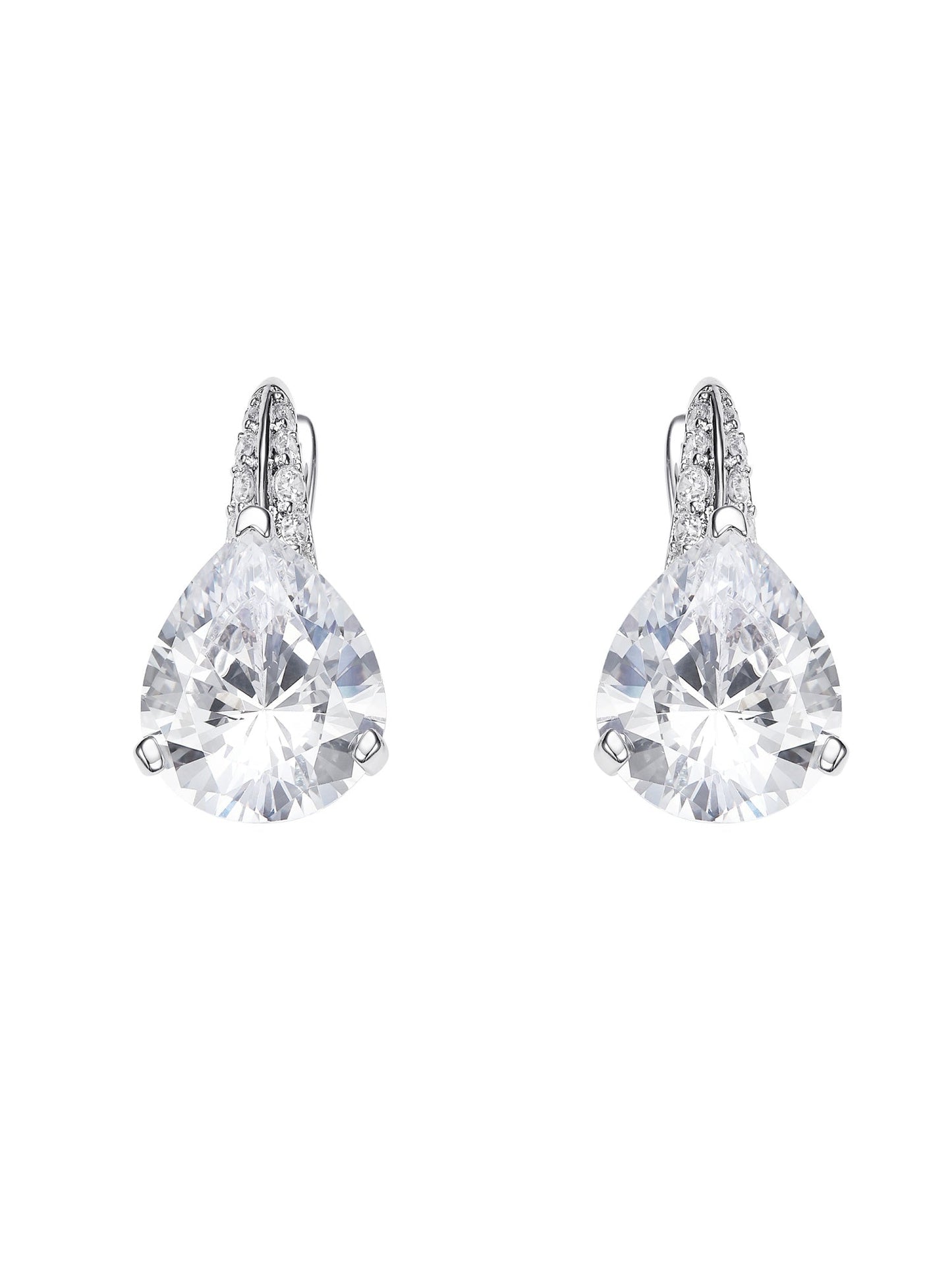 Daniela Pear Cut Crystal Drop Earrings