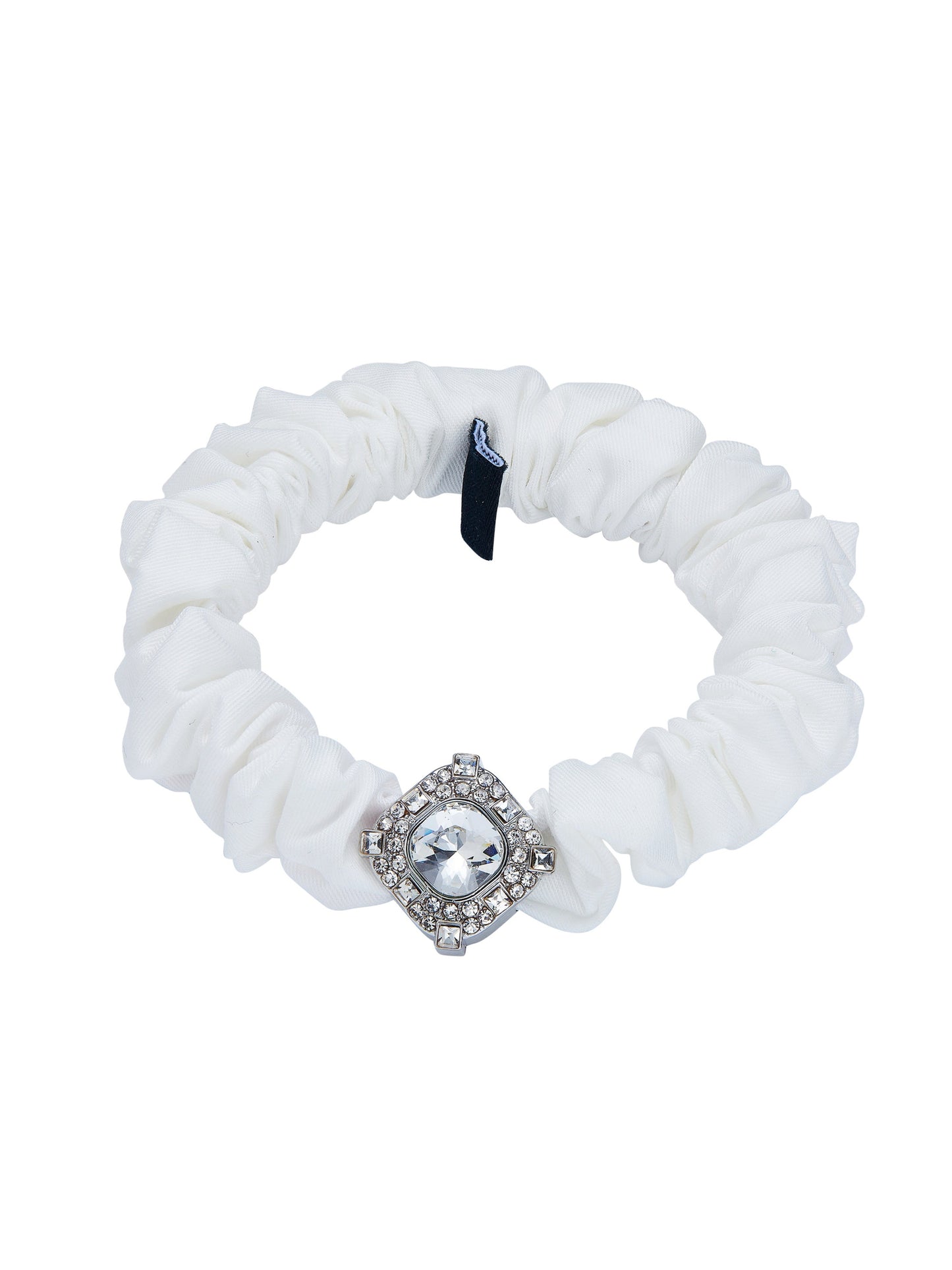 Helene Crystal Denim Scrunchie Set
