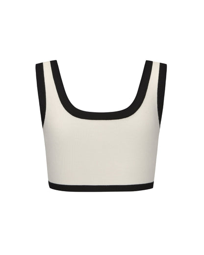 Eliza Vest Top (White)