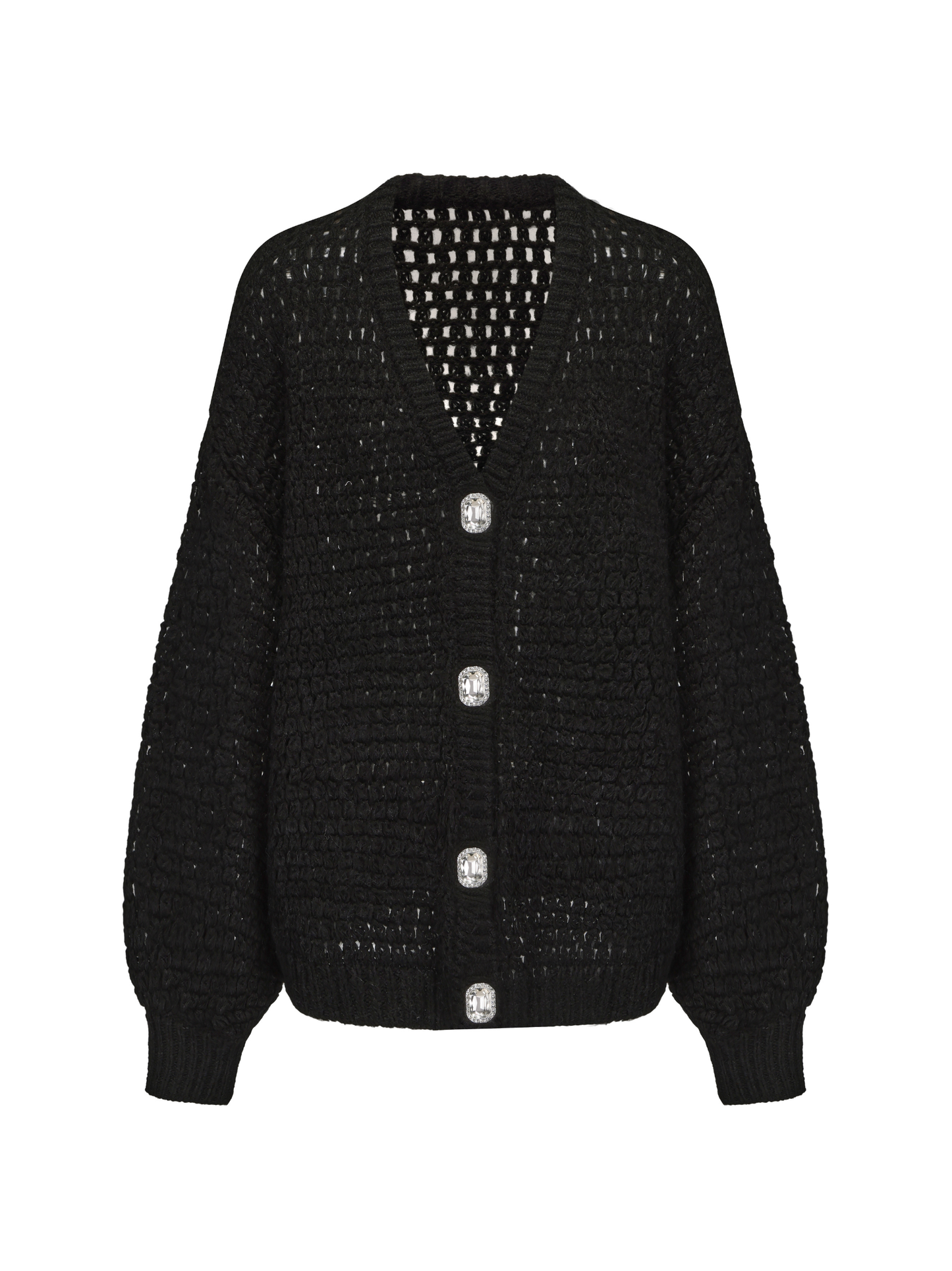 Alexis Cardigan + Scarf Set (Black) (Final Sale)