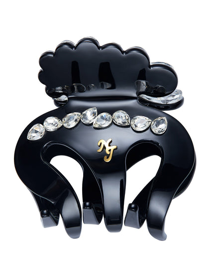 Ameline Crystal Black Hair Clip