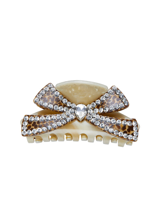 Milania Bow Beige Hair Clip