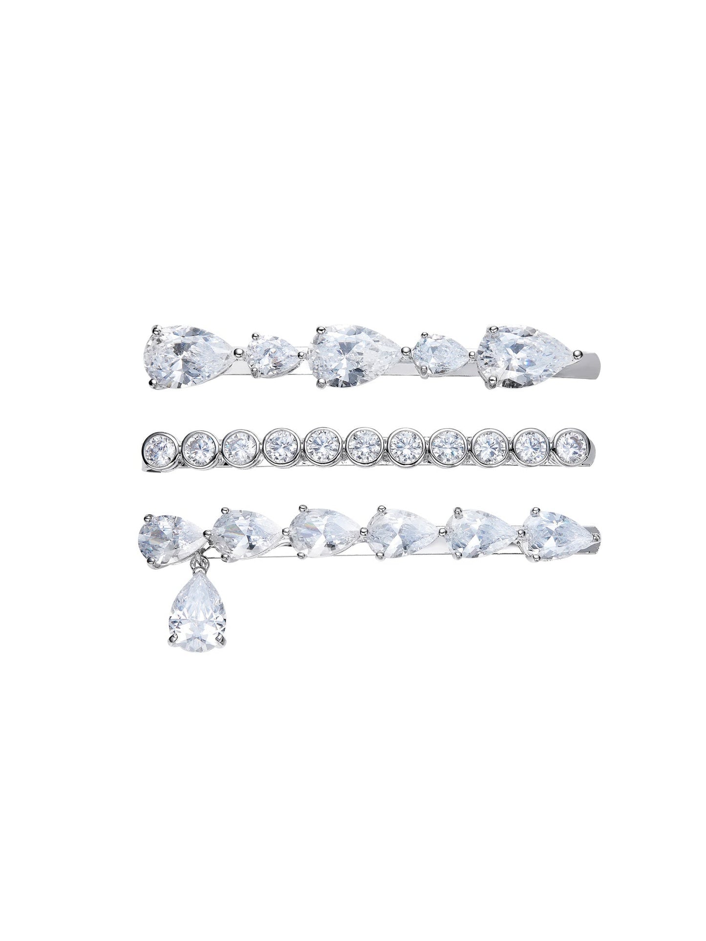 Adriana Crystal Hair Clip Set