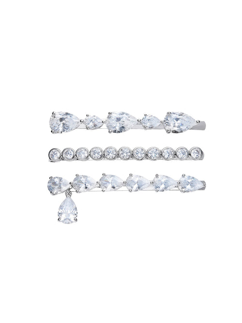 Adriana Crystal Hair Clip Set