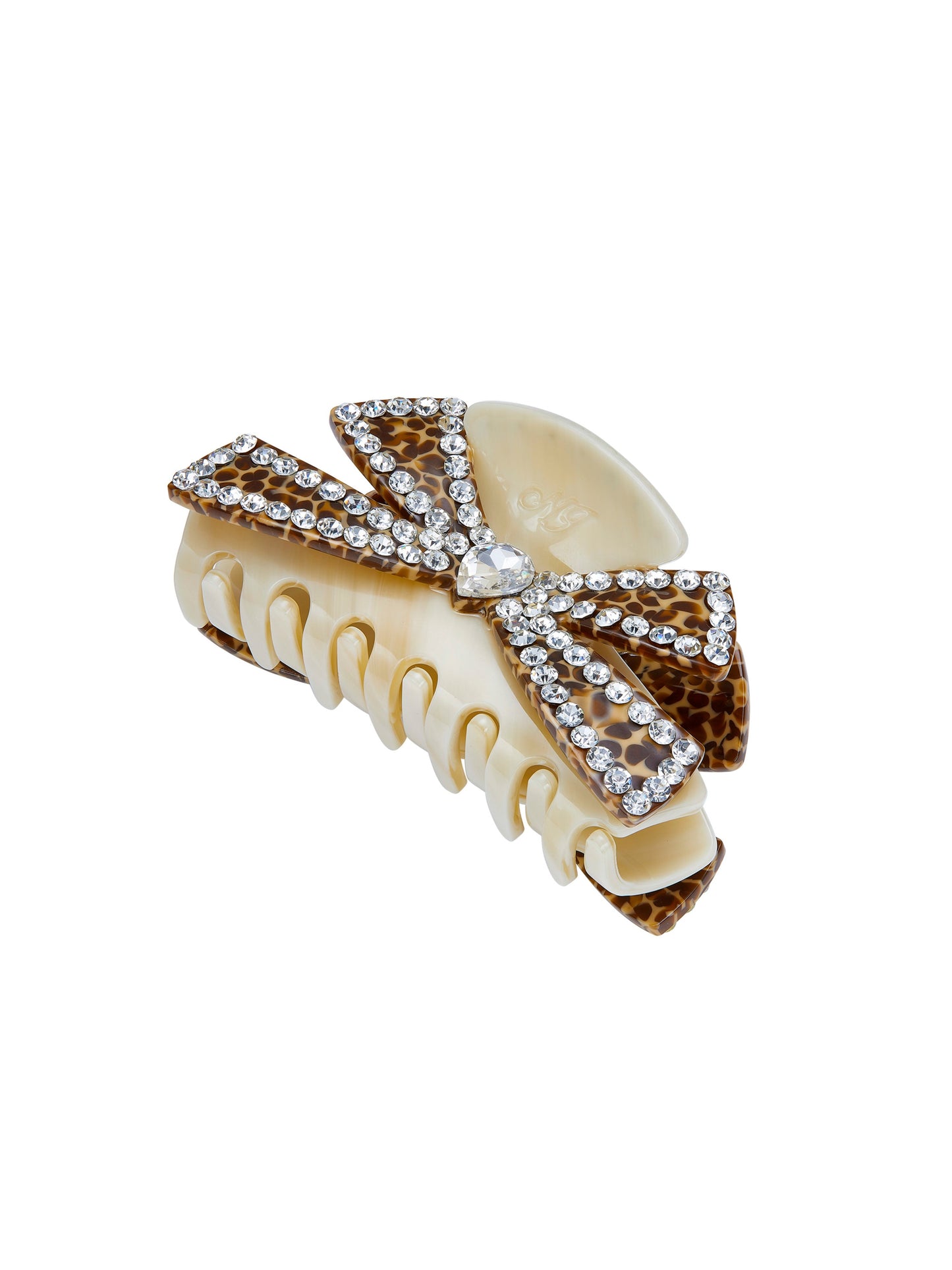 Milania Bow Beige Hair Clip