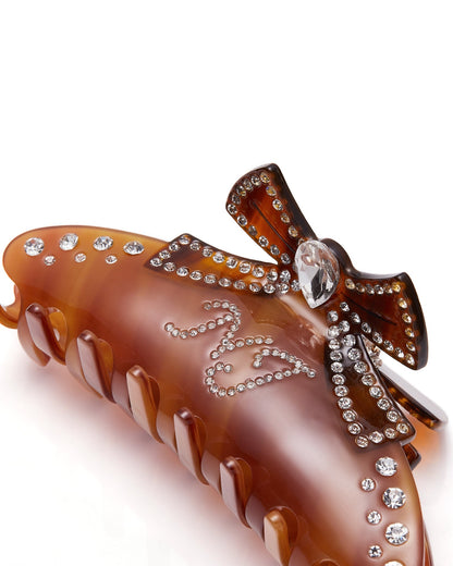 Edith Hair Clip (Brown)