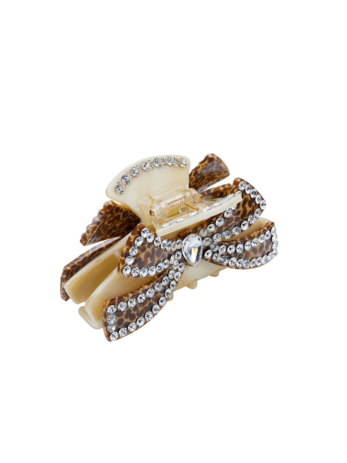 Milania Bow Beige Hair Clip