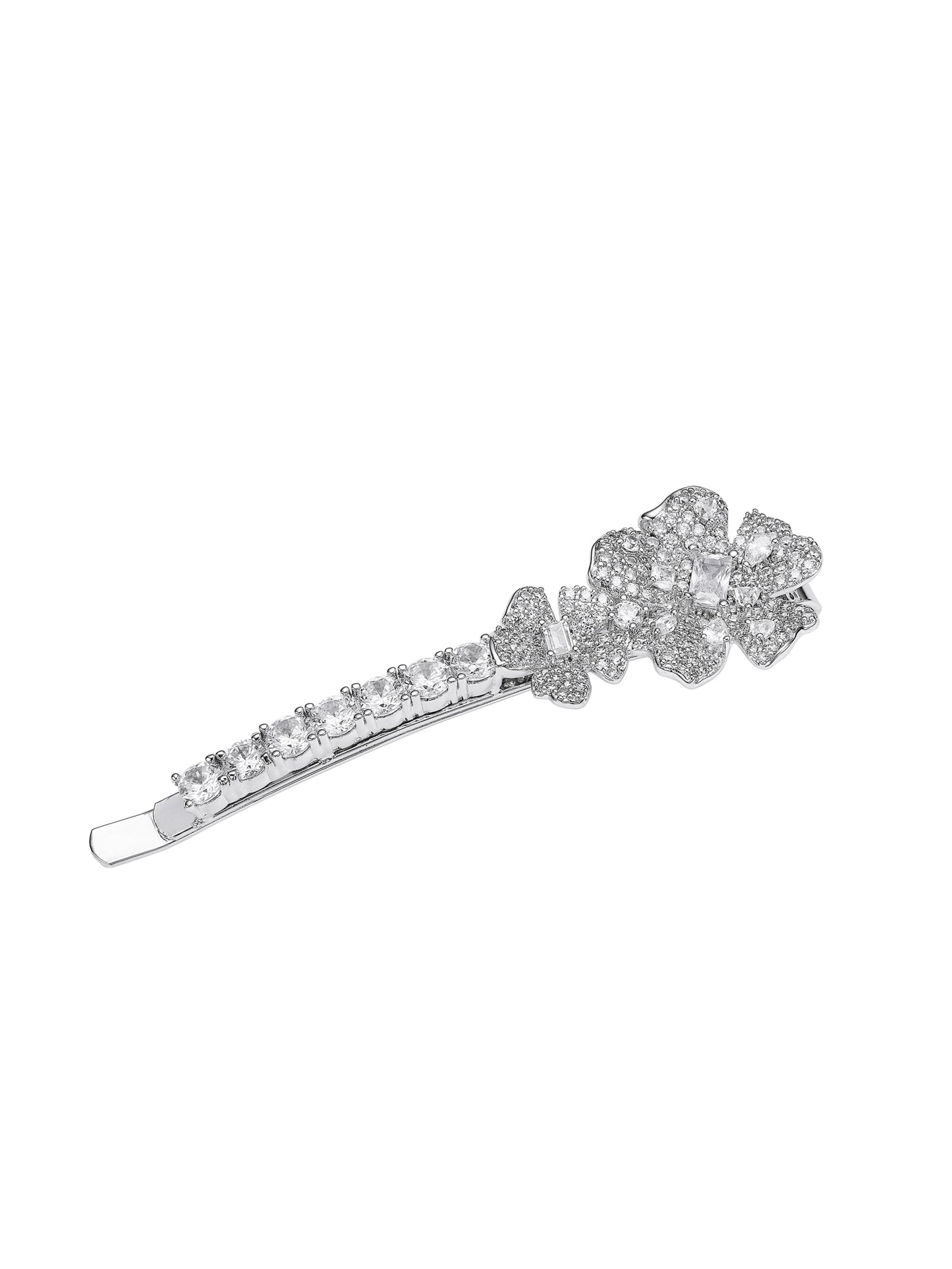 Harlowe Floral White Hair Clip