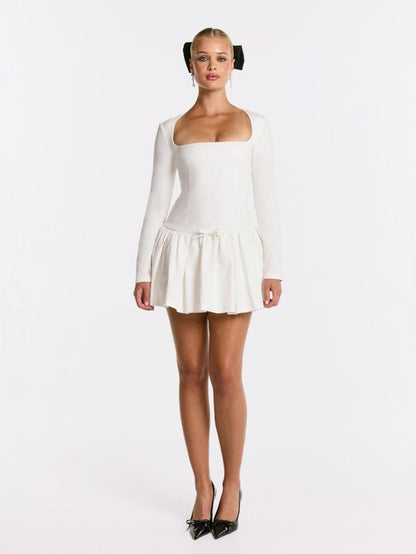 Audrina Dress (White) (Final Sale)