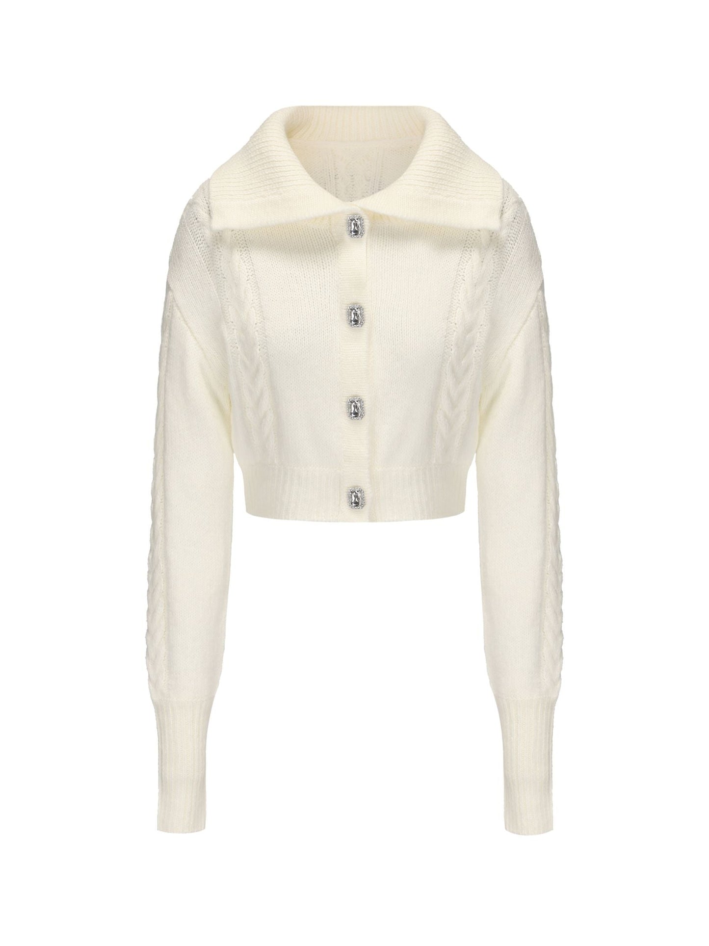 Addison Coat + Scarf Set (White) (Final Sale)