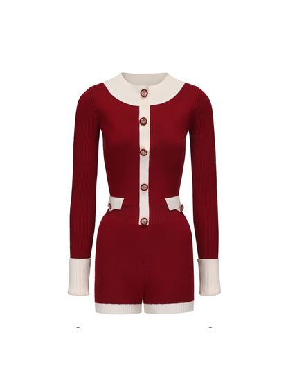 Francesca Jumpsuit (Red) (Final Sale)