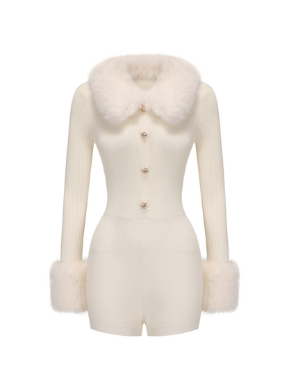 Natalia Fur Jumpsuit