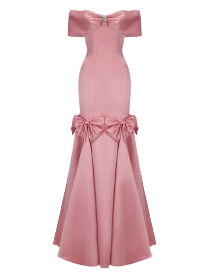 Madeline Bow Dress (Pink)