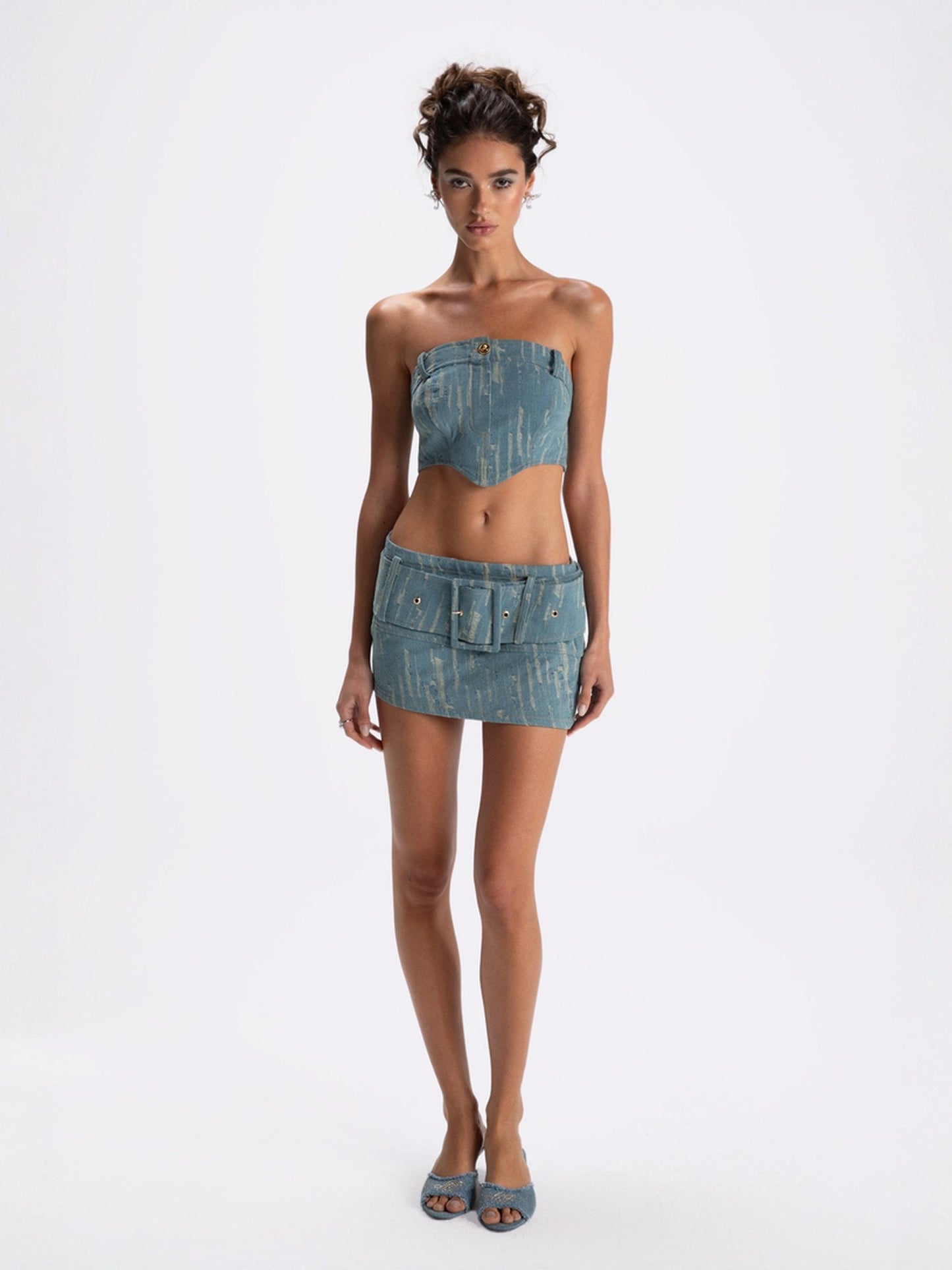 Claire Denim Mini Skirt (Final Sale)