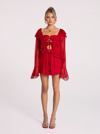 Annika Cardigan (Red)