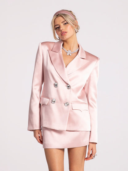 Cassandra Blazer (Pink) (Final Sale)