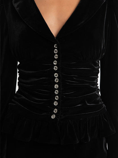 Josie Velvet Top (Final Sale)