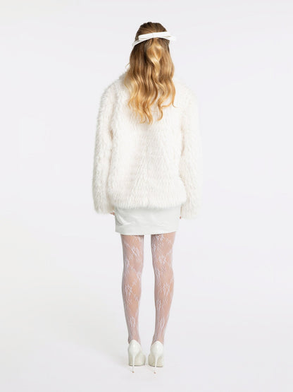 Alyssa Fur Coat (White)