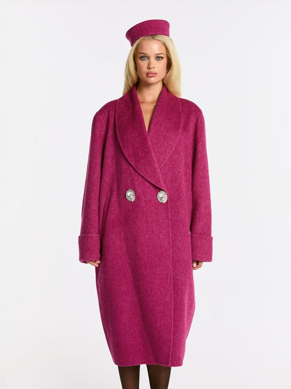 Audrina Coat (Rose Red) (Final Sale)