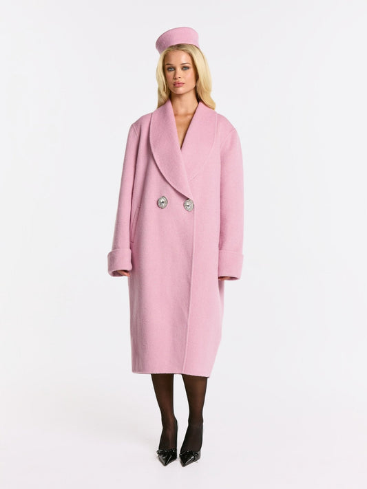Audrina Coat (Pink) (Final Sale)