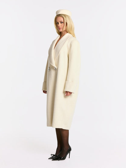 Audrina Coat (White) (Final Sale)