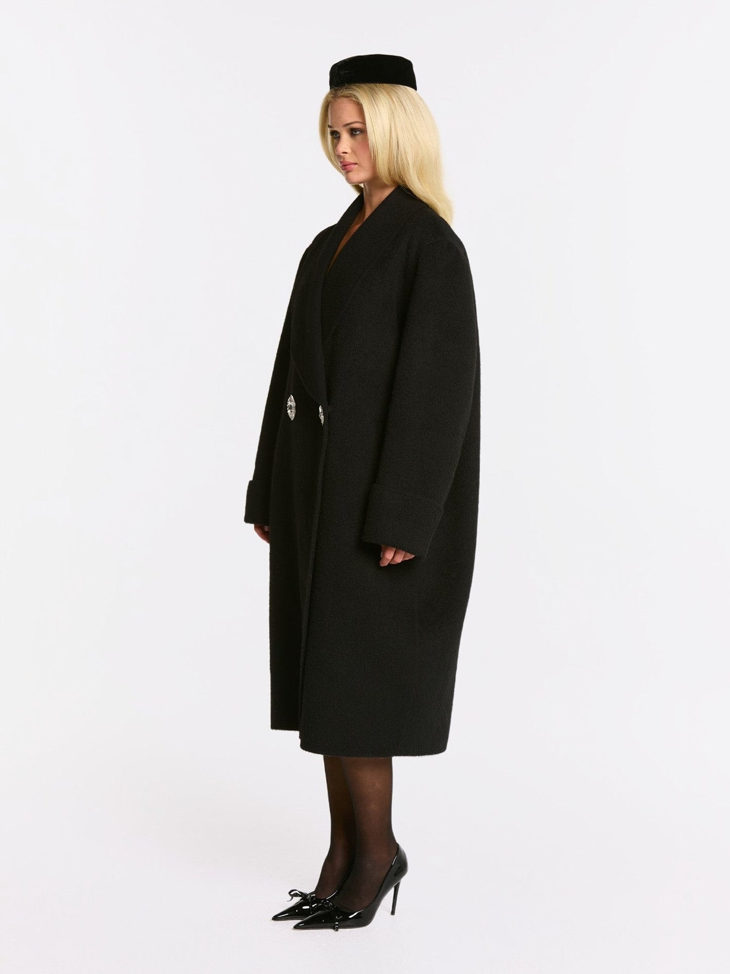 Audrina Coat (Black) (Final Sale)