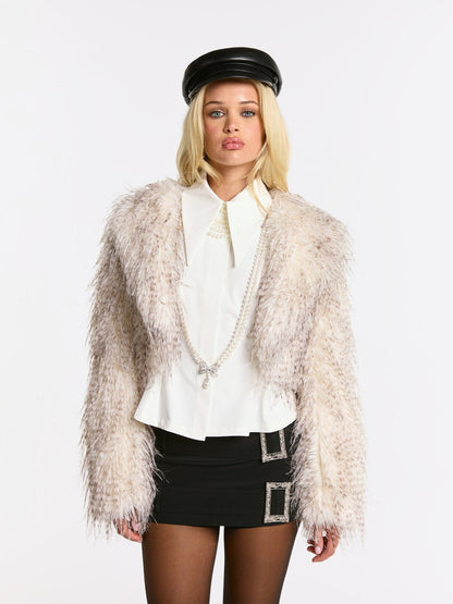 Mara Fur Coat (Pattern) (Final Sale)