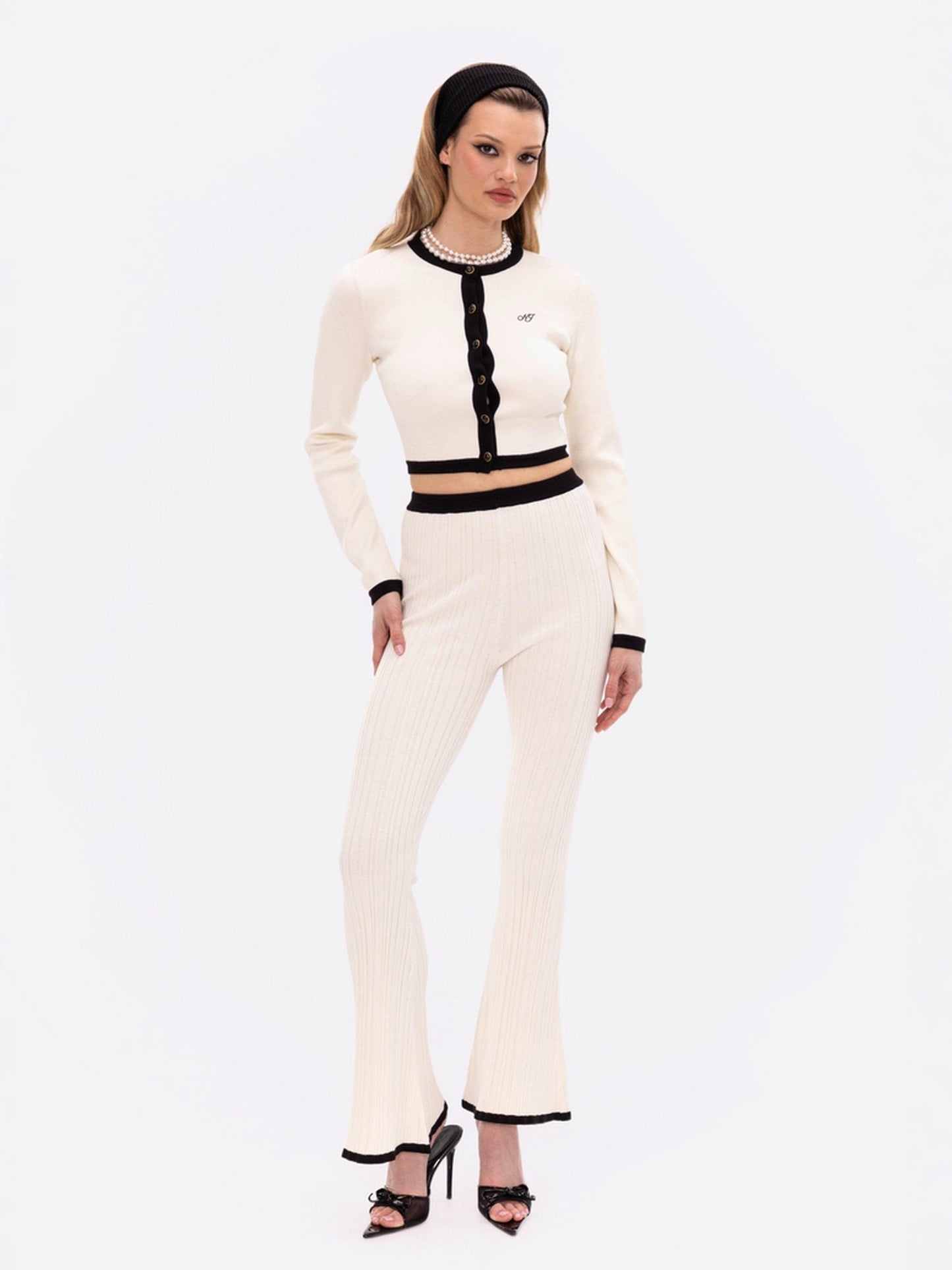 Eliza Knit Cardigan (White)
