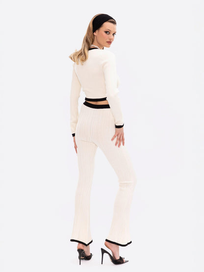 Eliza Knit Cardigan (White)