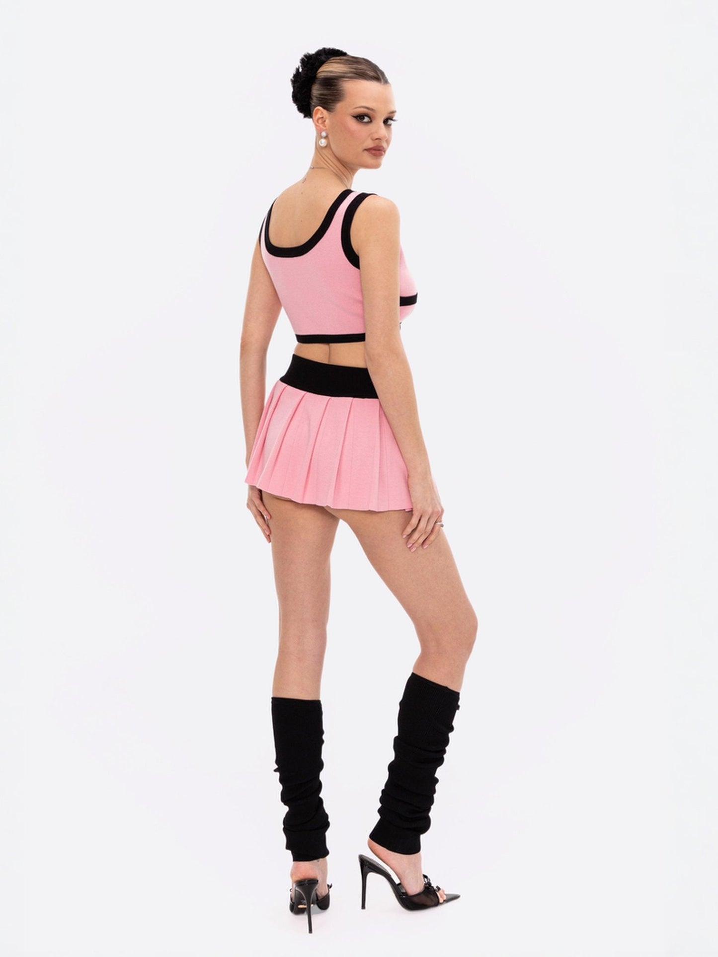 Eliza Vest Top (Pink)