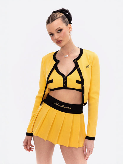 Eliza Vest Top (Yellow)