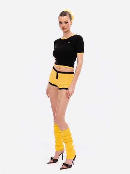 Luna Top (Black & Yellow)